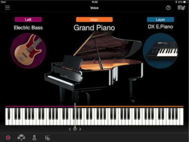 Giao diện ứng dụng Smart Pianist